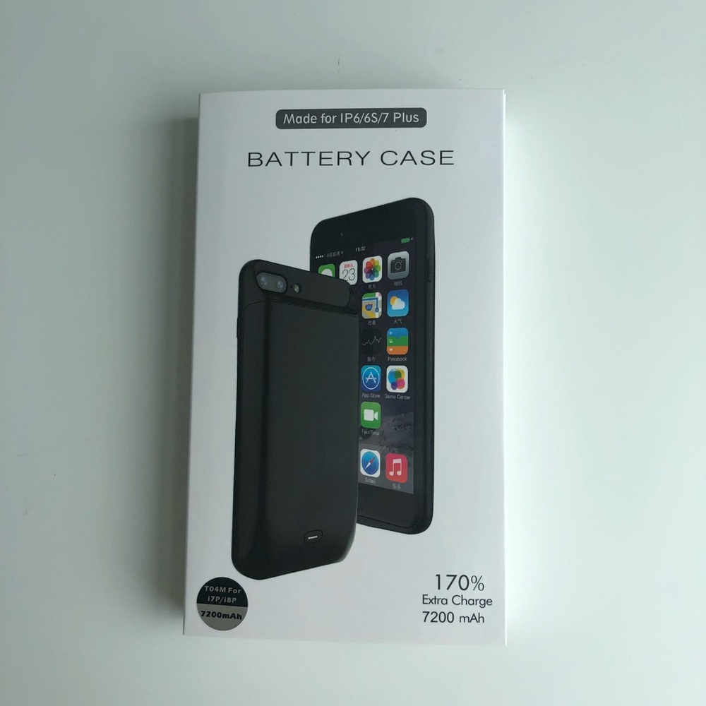 Battery case for iPhone plus (6s,6,7,8)